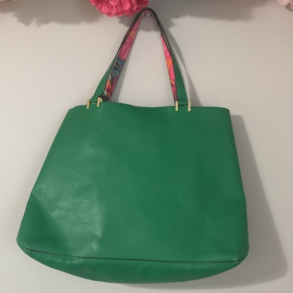 Steve Madden Green and Floral Tote - Picture 4 of 14